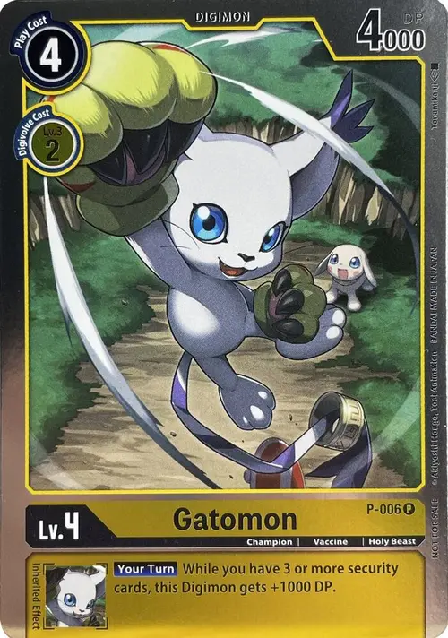 Gatomon - P-006 card art
