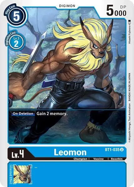 Leomon card art