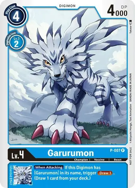 Garurumon - P-007 card art