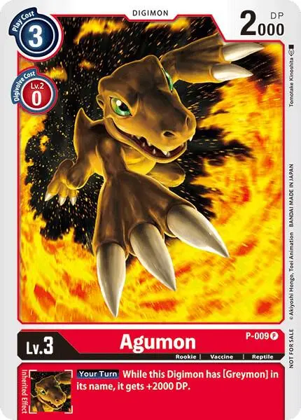 Agumon - P-009 card art