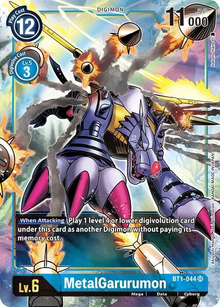 MetalGarurumon - BT1-044 (Alternate Art) card art