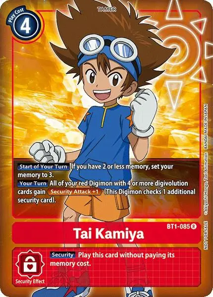 Tai Kamiya - BT1-085 (Box Topper) card art