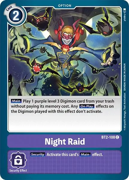 Night Raid card art