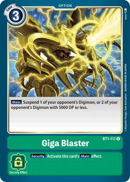 Giga Blaster card art