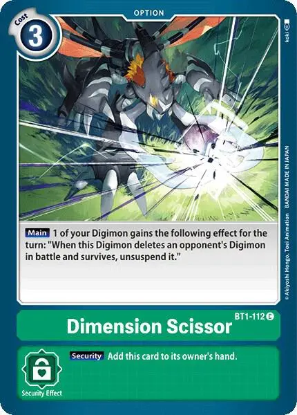 Dimension Scissor card art