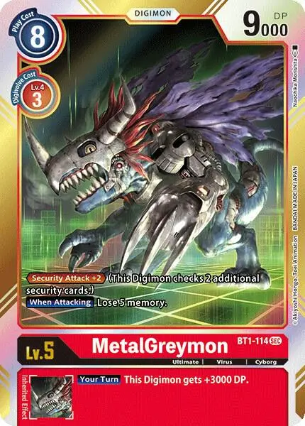 MetalGreymon (Secret Rare) card art