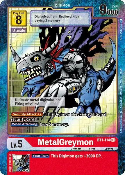 MetalGreymon (Secret Rare) (Alternate Art) card art