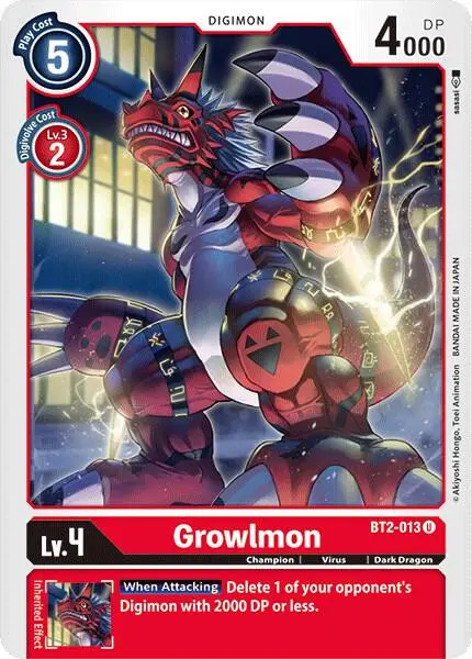 Growlmon card art