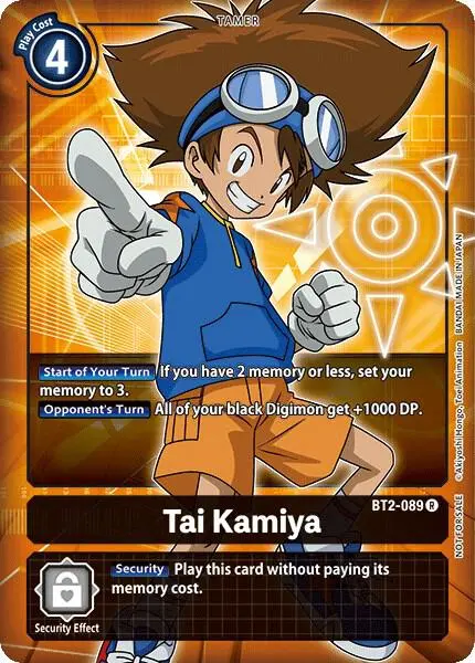 Tai Kamiya - BT2-089 (Box Topper) card art