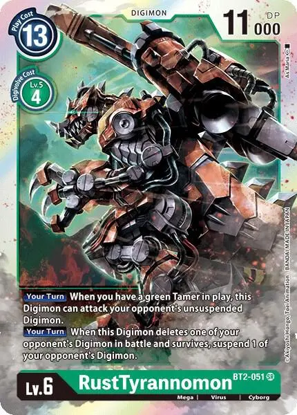 RustTyrannomon card art