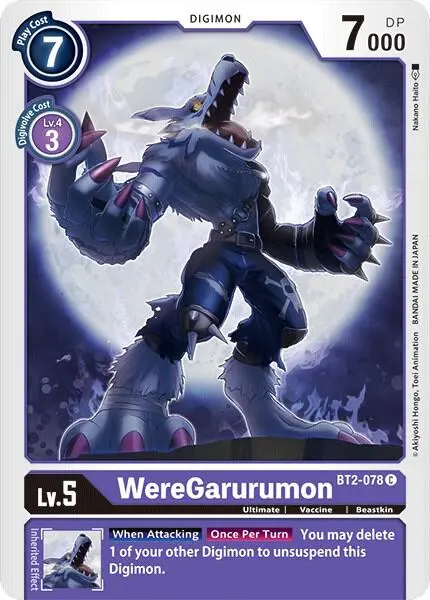 WereGarurumon - BT2-078 card art