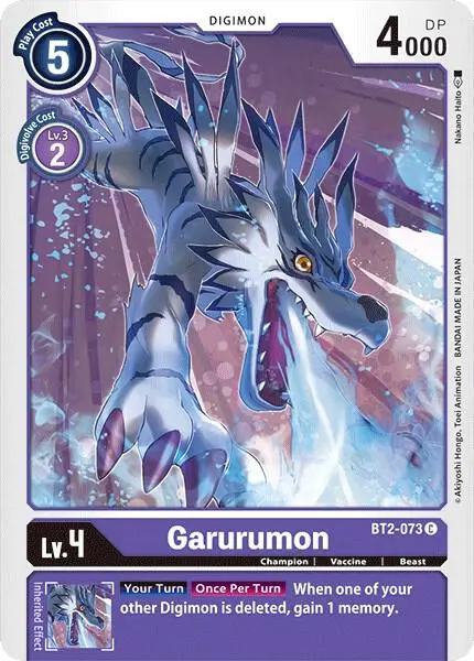 Garurumon - BT2-073 card art