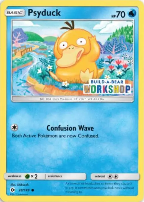 Psyduck - 28/149 (Build-A-Bear Workshop Exclusive) card art