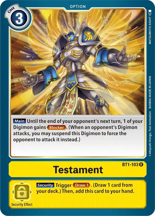 Testament card art