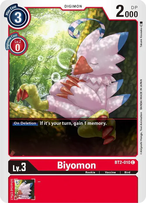 Biyomon - BT2-010 card art