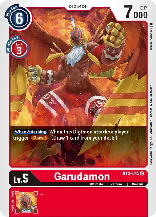 Garudamon - BT2-015 card art