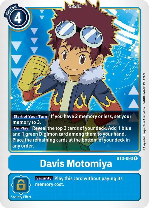 Davis Motomiya card art