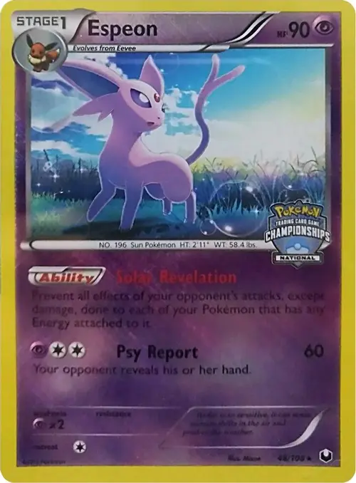 Espeon - 48/108 (National Championships) card art
