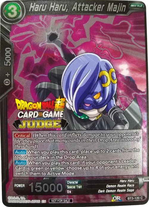 Haru Haru, Attacker Majin card art