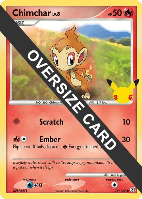 Chimchar card art