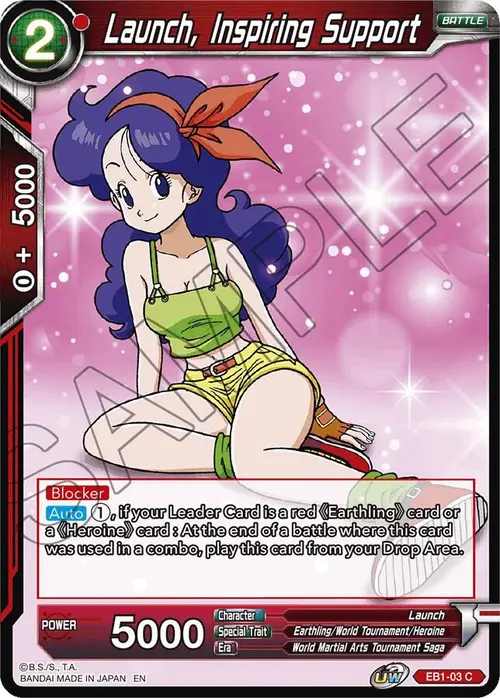 Launch, Inspiring Support card art