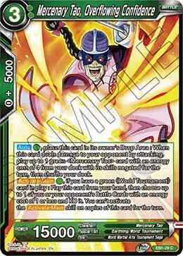 Mercenary Tao, Overflowing Confidence card art