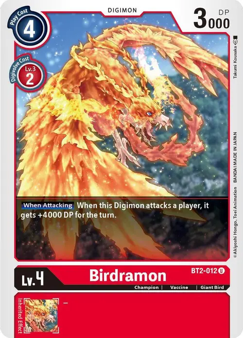Birdramon - BT2-012 card art