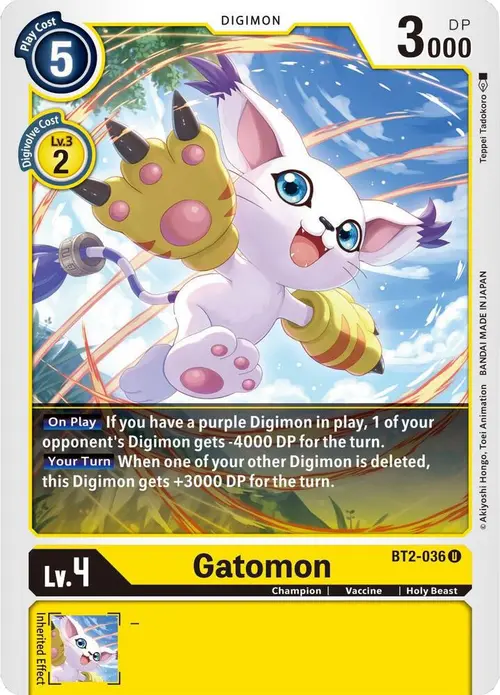 Gatomon - BT2-036 card art