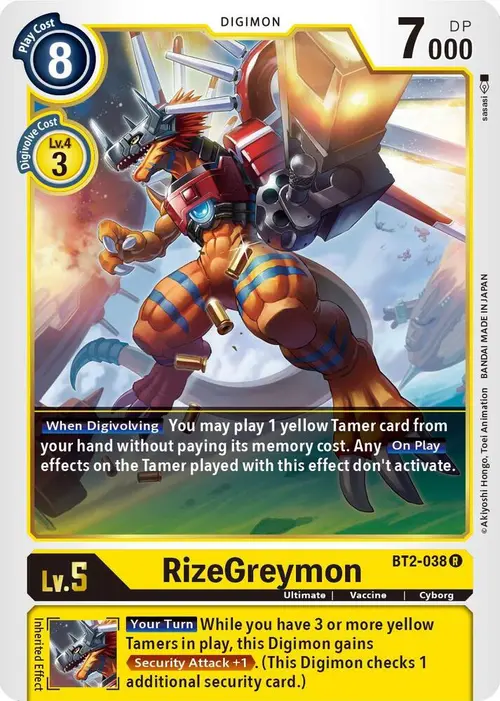 RizeGreymon card art