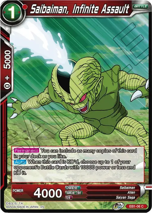 Saibaiman, Infinite Assault card art