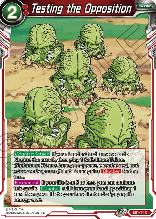 Testing the Opposition card art