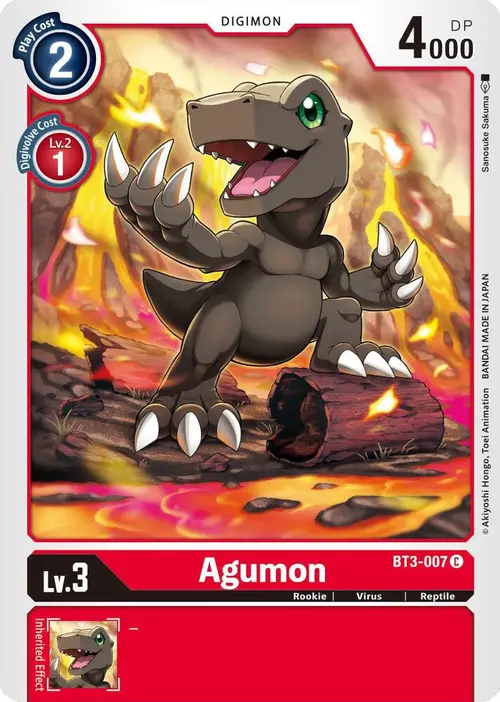 Agumon - BT3-007 card art