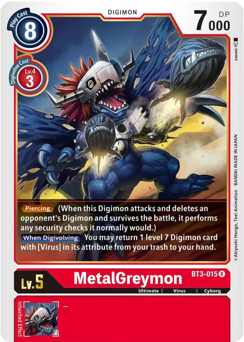 MetalGreymon - BT3-015 card art