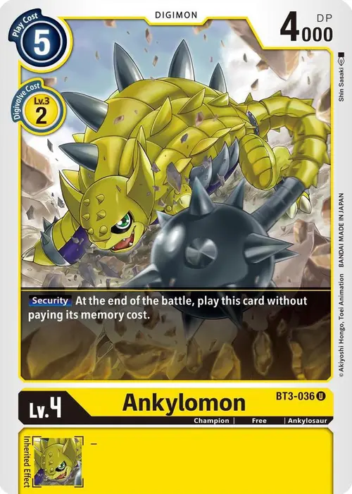 Ankylomon card art