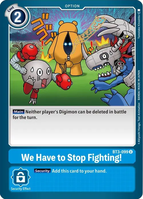 We Have to Stop Fighting! card art
