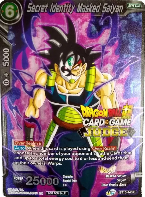 Secret Identity Masked Saiyan (Unison Warrior Series Tournament Pack Vol.3) (Judge) card art