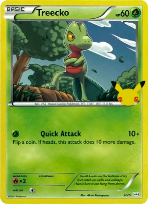 Treecko - 3/25 card art