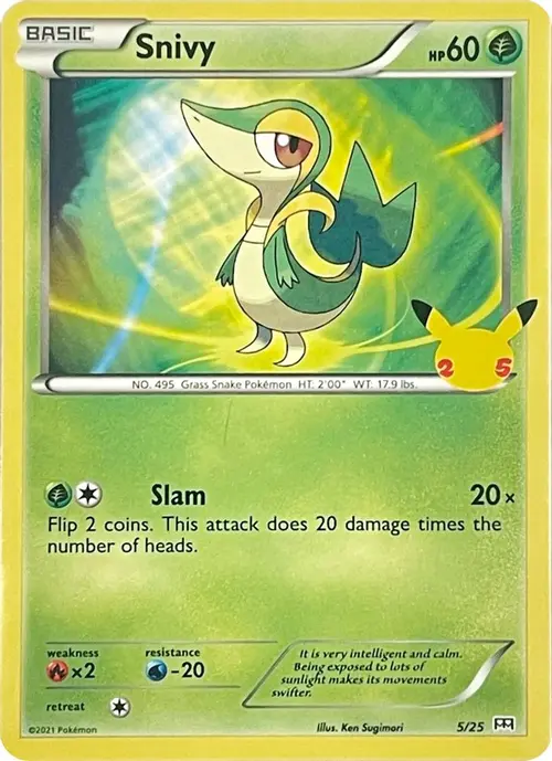 Snivy - 5/25 card art