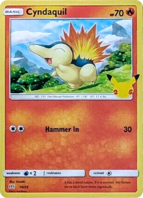 Cyndaquil - 10/25 card art