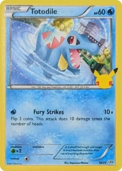 Totodile - 18/25 card art