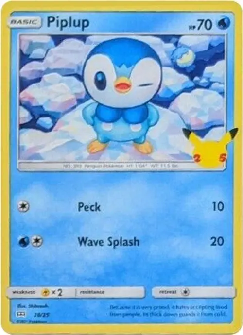 Piplup - 20/25 card art