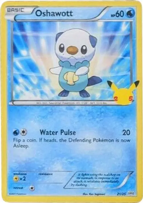 Oshawott - 21/25 card art