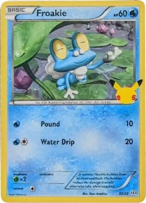 Froakie - 22/25 card art