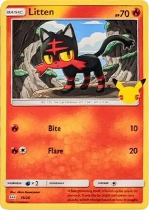 Litten - 15/25 card art