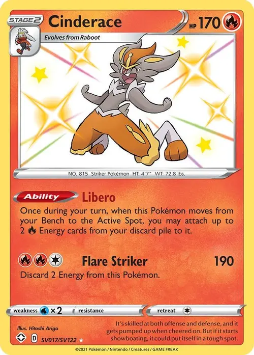 Cinderace card art