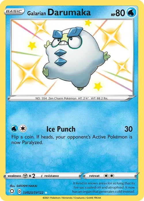 Galarian Darumaka card art