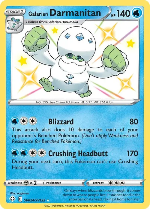 Galarian Darmanitan card art