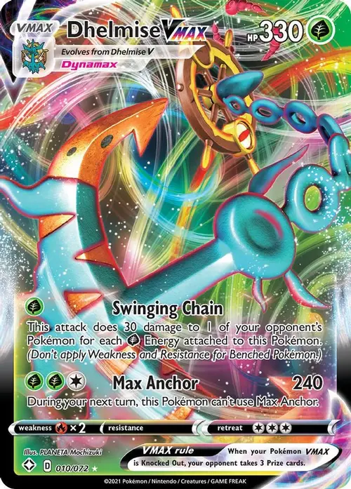 Dhelmise VMAX card art