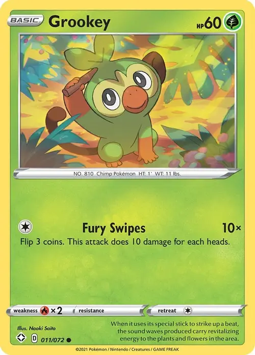 Grookey card art