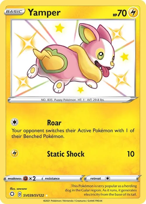 Yamper card art